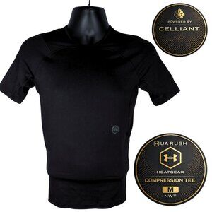Under Armour UA RUSH HeatGear Compression Shirt Men’s M Black 1327644 NWT